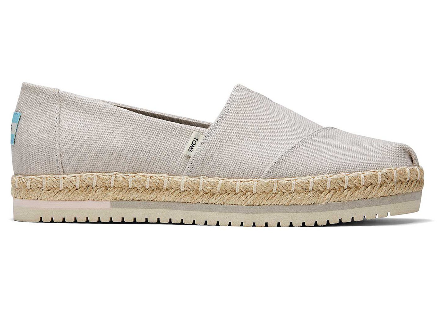 Toms Alpargata Platform Espadrille Grey - Womens - 83091-EXHP